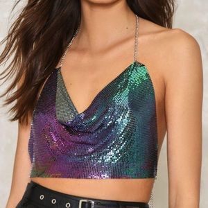 Nasty Gal On the Cowl Crop Top